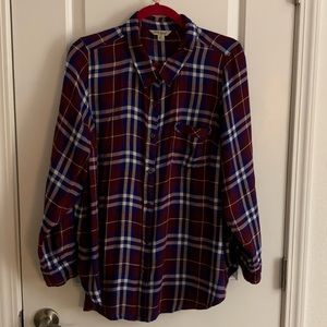Lucky Brand Plaid Shirt Size 1X